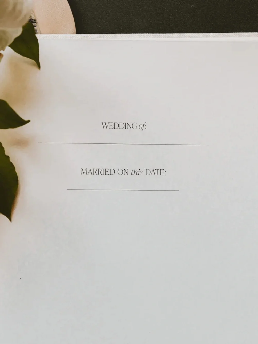 Wedding Guest Book